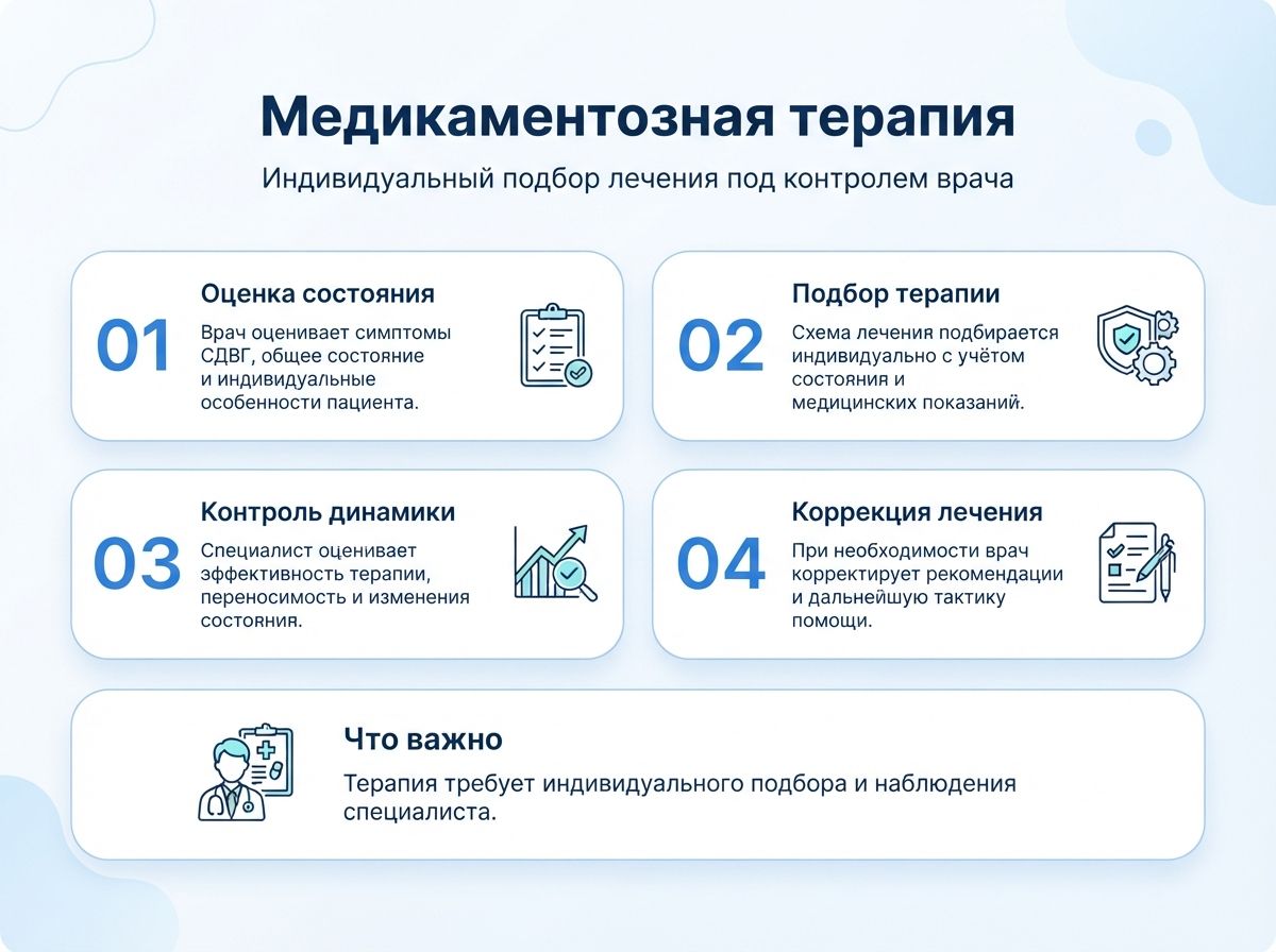 Лечение СДВГ в Переславле-Залесском у детей и взрослыхинфографика